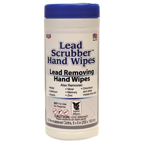 BIRCHWOOD CASEY Lead Scrubber Hand Wipes 40 Pre-Moistened Towels for sale at KYGUNCO.