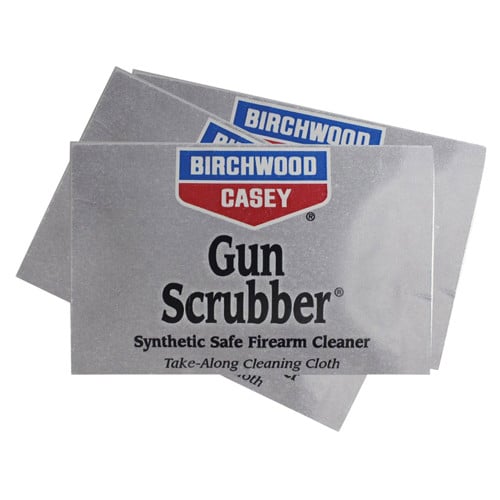 BIRCHWOOD CASEY Gun Scrubber Firearm Cleaner Take-Alongs 12 wipes for sale at KYGUNCO.