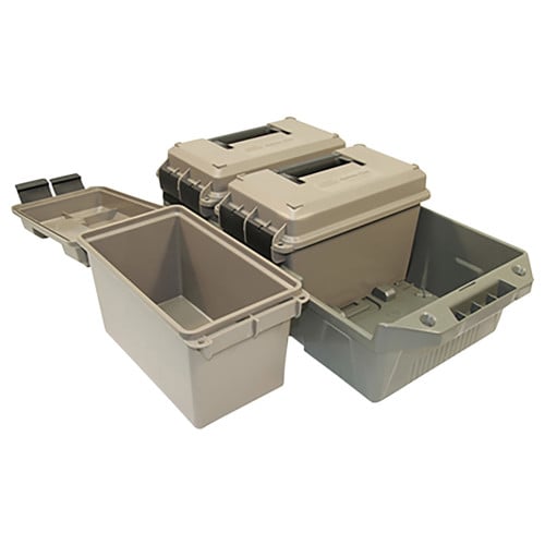 MTM 3-Can Ammo Crate Dk Earth for sale at KYGUNCO.