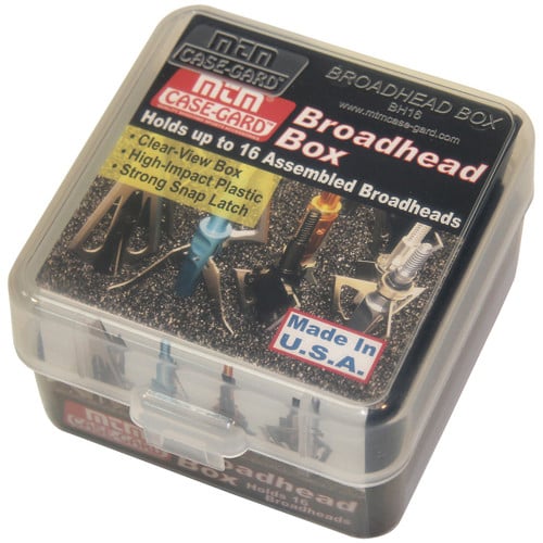 MTM Broadhead Box - Holds 16 fixed or Mech. Clear for sale at KYGUNCO.