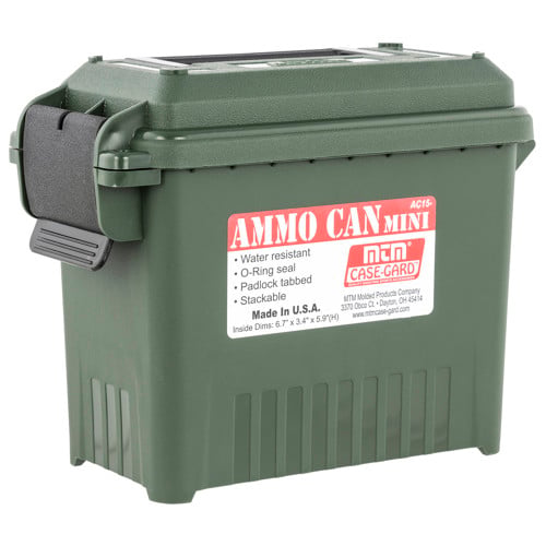 MTM Ammo Can Mini for Bulk Ammo Forest Green/Blk for sale at KYGUNCO.
