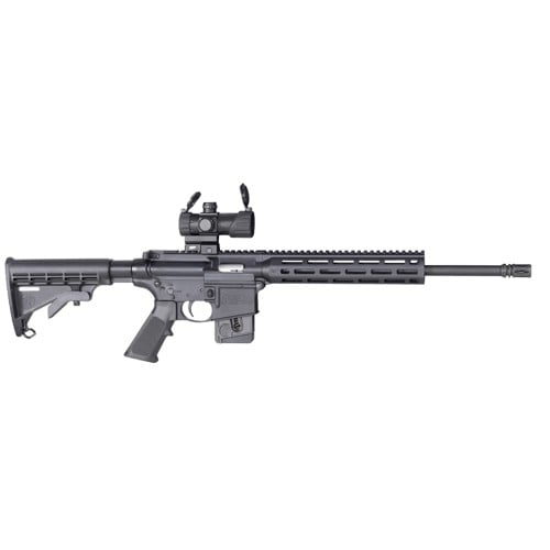 SMITH & WESSON MP15-22 Sport 22LR 16.5" 10rd Semi-Auto Rifle w/ Red/Green Dot Optic - Black for sale at KYGUNCO.