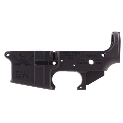 SPIKES TACTICAL CALICO JACK Multi-Caliber AR15 Stripped Lower Receiver - Black for sale at KYGUNCO.