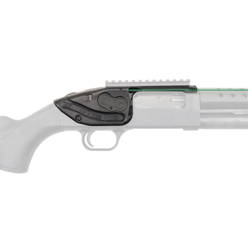 CRIMSON TRACE LaserSaddle Green Laser Mossberg Shockwave/500/590 for sale at KYGUNCO.
