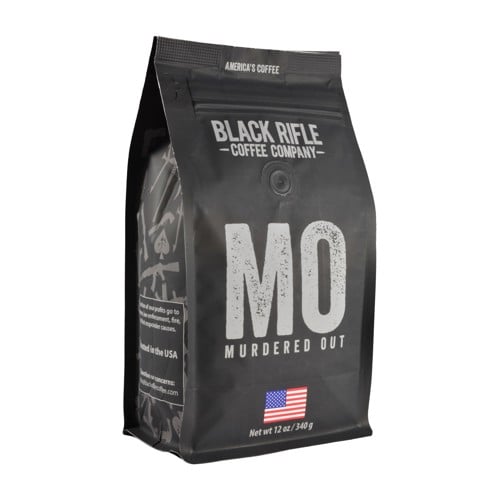 BLACK RIFLE COFFEE Murdered Out Coffee Blend Extra Dark Roast 12oz for sale at KYGUNCO.