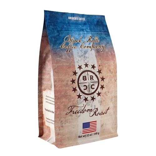 BLACK RIFLE COFFEE Freedom Roast Coffee Blend Medium Roast 12oz Bag for sale at KYGUNCO.