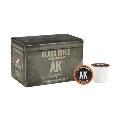 BLACK RIFLE COFFEE AK Espresso Coffee 12 Single Serve Medium Roast for sale at KYGUNCO.