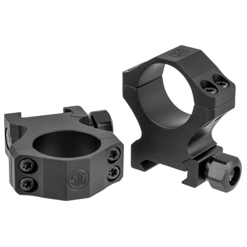 SIG SAUER Alpha1 Scope Rings 30mm EXT HI Profile 1.25" Blk for sale at KYGUNCO.