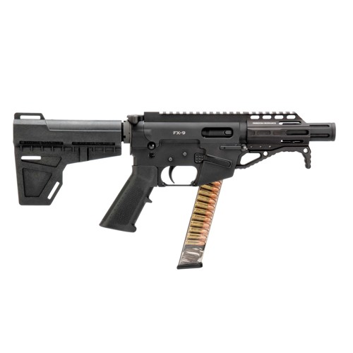 FREEDOM ORDNANCE FX-9 9mm 4" 31 Pistol w/ KAK Blade Stabilizer | Black