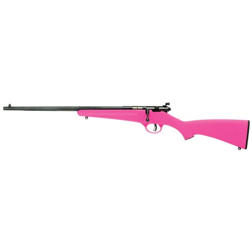 SAVAGE ARMS Rascal Left Hand 22LR 16.125" Bolt Rifle - Pink / Black for sale at KYGUNCO.
