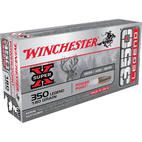 WINCHESTER Super X 350 Legend 180Gr Power Point Brass Rifle Ammunition | 20 Rounds for sale at KYGUNCO.