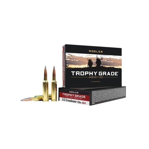 NOSLER Trophy Grade 6.5 Creedmoor 129gr ABLR Ammunition | 20 Rounds for sale at KYGUNCO.