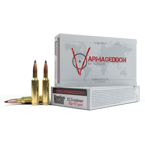 NOSLER Armageddon 6.5 Creedmoor 90gr FB Tipped Ammunition | 20 Rounds for sale at KYGUNCO.
