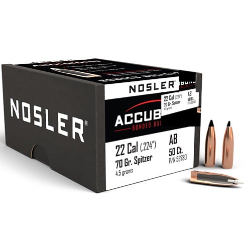 NOSLER Reloading Bullets Accubond 22 Cal 70 Grain 50rd for sale at KYGUNCO.