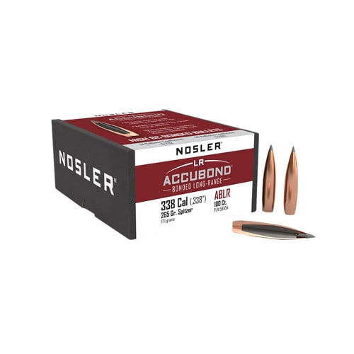 NOSLER Reloading Bullets ABLR 338 Cal 265 Grain 100rd for sale at KYGUNCO.