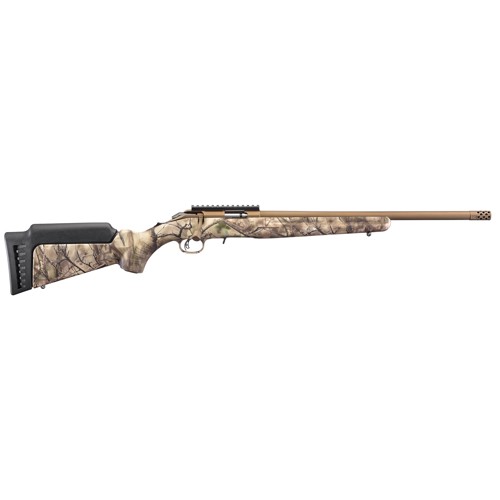 RUGER American 22 WMR 18" 9rd Bolt Rifle - Bronze | Go Wild Camo for sale at KYGUNCO.