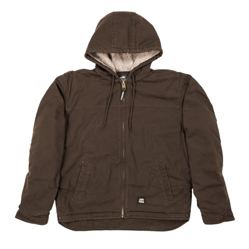 BERNE WORKWEAR Dorset Hooded Work Coat Mens Bark Plus for sale at KYGUNCO.