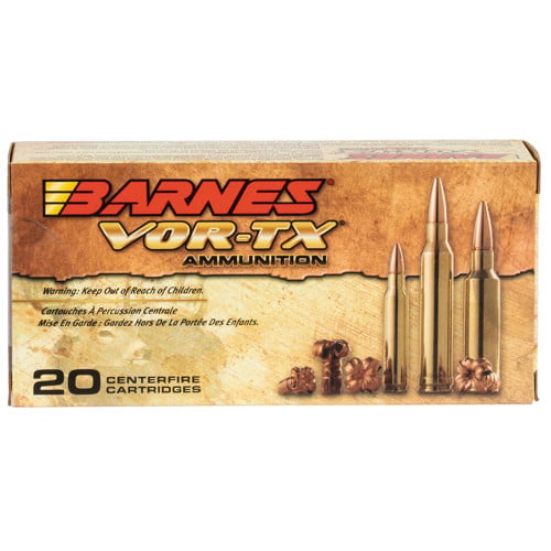 BARNES AMMO VOR-TX 22-250 Rem 50gr TSX Flat Base Rifle Ammunition | 20 Rounds for sale at KYGUNCO.