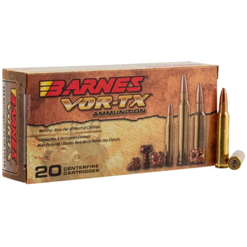 BARNES AMMO VOR-TX 223 Rem 55gr TSX Flat Base Ammunition | 20 Rounds for sale at KYGUNCO.