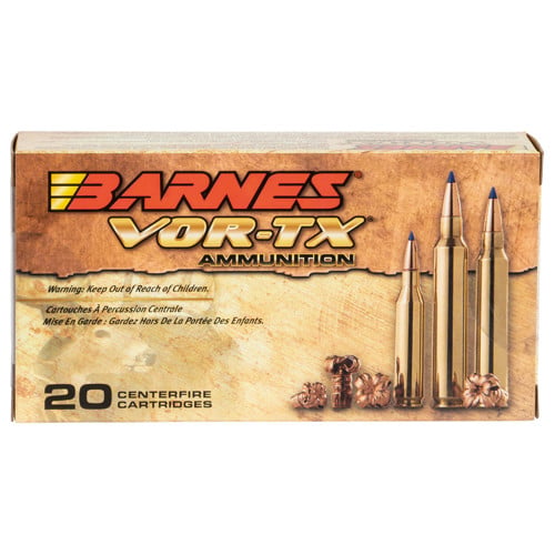 BARNES AMMO VOR-TX 260 Rem 120gr Tipped TSX Boat Tail Ammunition | 20 Rounds for sale at KYGUNCO.