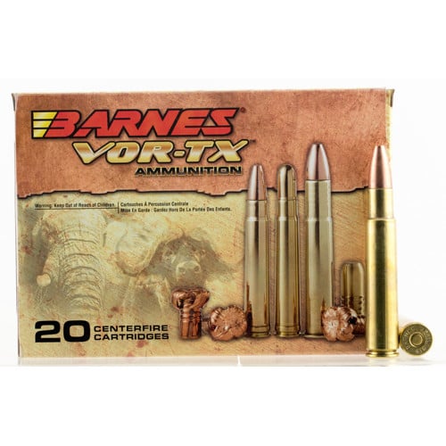 BARNES AMMO VOR-TX Safari 416 Rigby 400gr TSX Flat Base Ammunition| 20 Rounds for sale at KYGUNCO.