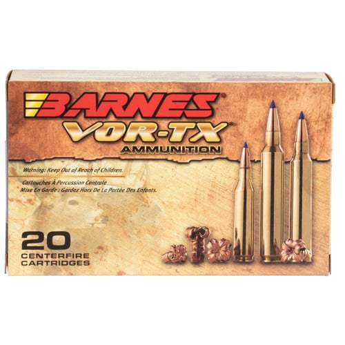 BARNES AMMO VOR-TX 270 Win 130gr Tipped TSX Boat Tail Ammunition | 20 Rounds for sale at KYGUNCO.