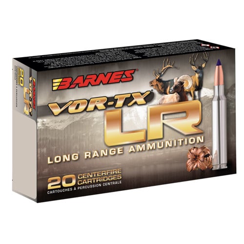BARNES AMMO VOR-TX LR 270 Win 129 LRX Boat Tail Ammunition | 20 Rounds for sale at KYGUNCO.
