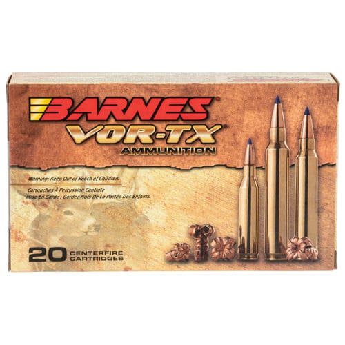 BARNES AMMO VOR-TX 300 Win Mag 165gr Tipped TSX Boat Tail Ammunition | 20 Rounds for sale at KYGUNCO.