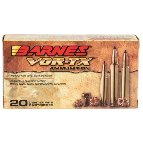 BARNES AMMO VOR-TX 308 Win 168gr Tipped TSX Boat Tail Ammunition | 20 Rounds for sale at KYGUNCO.