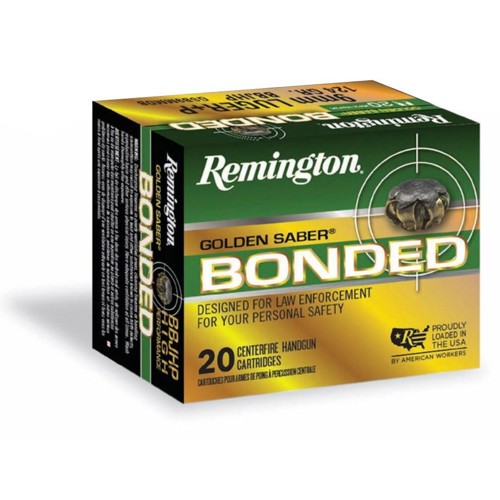 REMINGTON Golden Saber Bonded 40 S&W 180gr Nickel-Plated Brass Ammunition | 20 Rounds for sale at KYGUNCO.