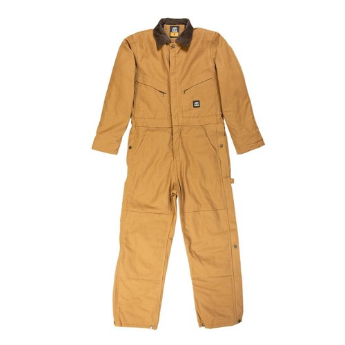 BERNE WORKWEAR Deluxe Mens Insulated Coverall Brown Duck for sale at KYGUNCO.