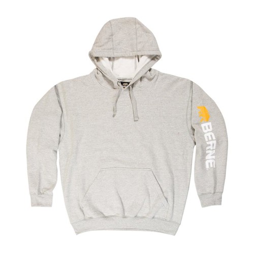 BERNE WORKWEAR Signature Sleeve Hooded Pullover Charcoal Plus Sz for sale at KYGUNCO.