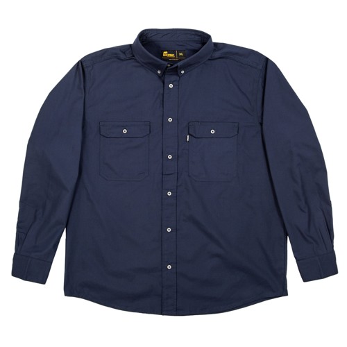 BERNE WORKWEAR Torque Ripstop Mens Long Sleeve Shirt Navy for sale at KYGUNCO.