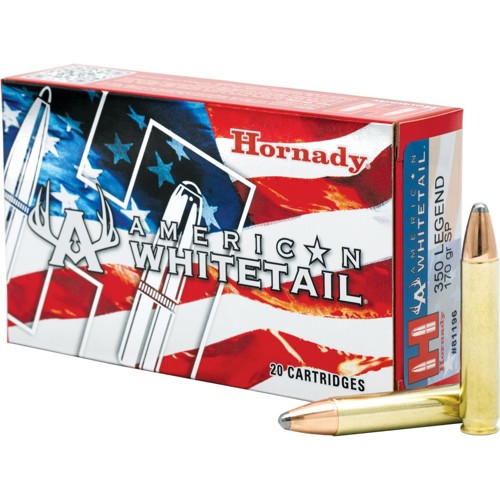 HORNADY American Whitetail 350 Legend 170gr Interlock Ammunition | 20 Rounds for sale at KYGUNCO.