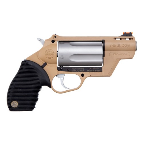 TAURUS Public Defender 410 Gauge / 45 LC 2" 5rd Revolver - FDE / Black Rubber Grips for sale at KYGUNCO.
