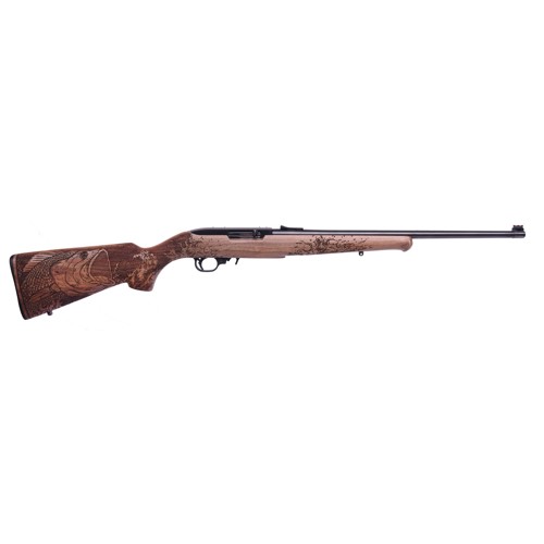 RUGER 10/22 Carbine 22LR 18.5" 10rd Semi-Auto Rifle - Blued | Engraved Bass Walnut for sale at KYGUNCO.
