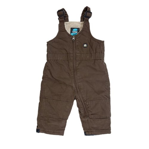 BERNE WORKWEAR Toddler Washed Insulated Bib Overall Bark for sale at KYGUNCO.