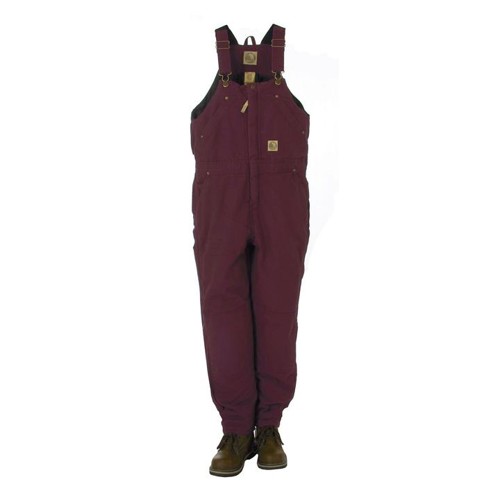 BERNE WORKWEAR Youth Washed Insulated Bib Overall Plum for sale at KYGUNCO.