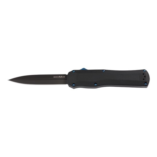 BENCHMADE Autocrat AUTO OTF Knife 3.71" Double-Edge Dagger Blade w/ Black G10 Handles for sale at KYGUNCO.