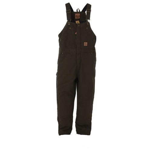 BERNE WORKWEAR Youth Washed Insulated Bib Overall Titanium for sale at KYGUNCO.