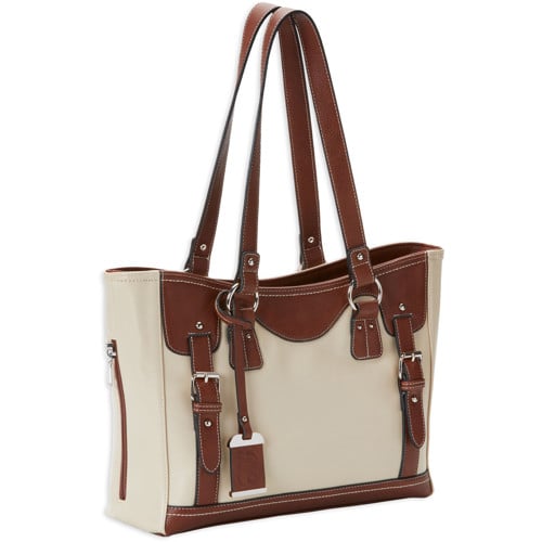 BULLDOG Medium Tote Style Purse w/Holster - Sand / Stone for sale at KYGUNCO.