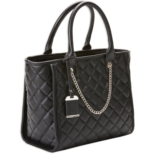 BULLDOG Quilted Tote Style Nylon Purse w/Holster - Black for sale at KYGUNCO.