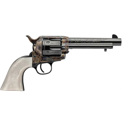 URBERTI 1873 Dalton Cattleman 45 LC 5.5" 6rd Revolver - Engraved Case Hardened | Ivory for sale at KYGUNCO.