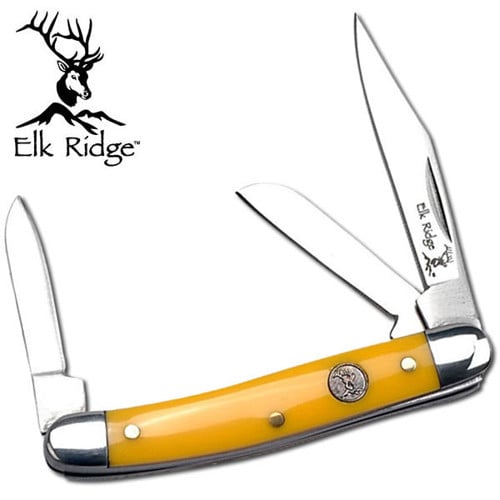 ELK RIDGE Gentlemans 2" Derlin Yellow Knife for sale at KYGUNCO.