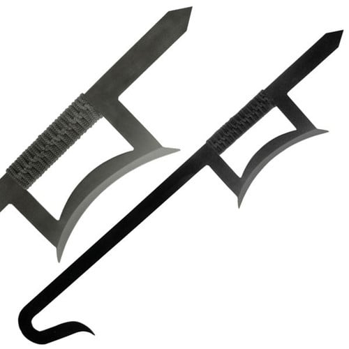 BLADESUSA Hook 33.25" Stainless Black Bladed Twin Swords for sale at KYGUNCO.