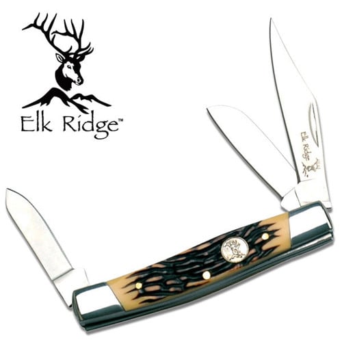 ELK RIDGE Gentlemans Knife 3" Stainless Bone for sale at KYGUNCO.