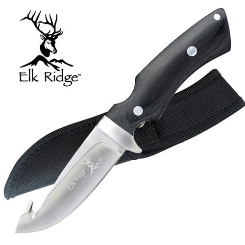 ELK RIDGE Outdoor Gut Hook 8.38" Pakkawood Handle for sale at KYGUNCO.