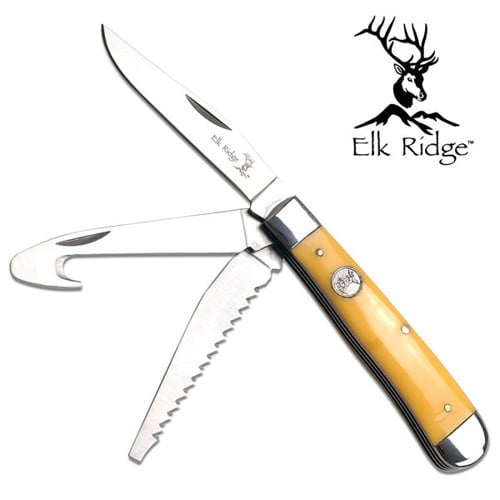 ELK RIDGE Gentlemans Knife 3.75" Stainless Blade for sale at KYGUNCO.