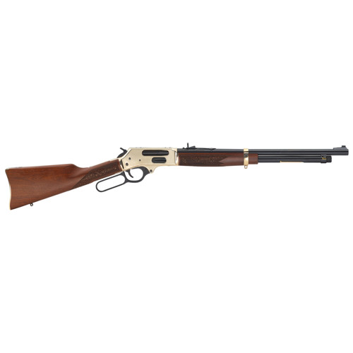 HENRY Side Gate Lever Action 410 Gauge 2.5" 5rd Shotgun - Brass / Engraved Walnut for sale at KYGUNCO.