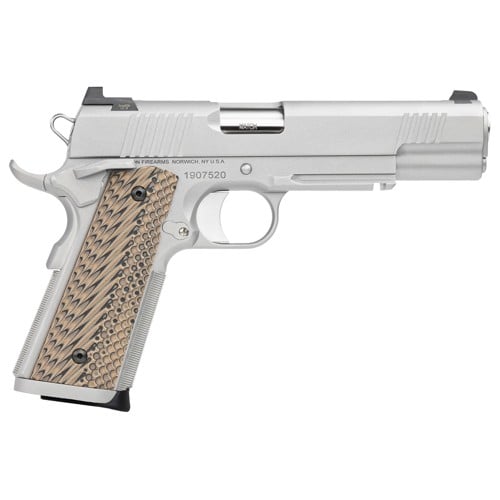 DAN WESSON Specialist 1911 10MM 5" 8+1 Pistol w/ Tritium Sights - Stainless / Tan G10 Grips for sale at KYGUNCO.